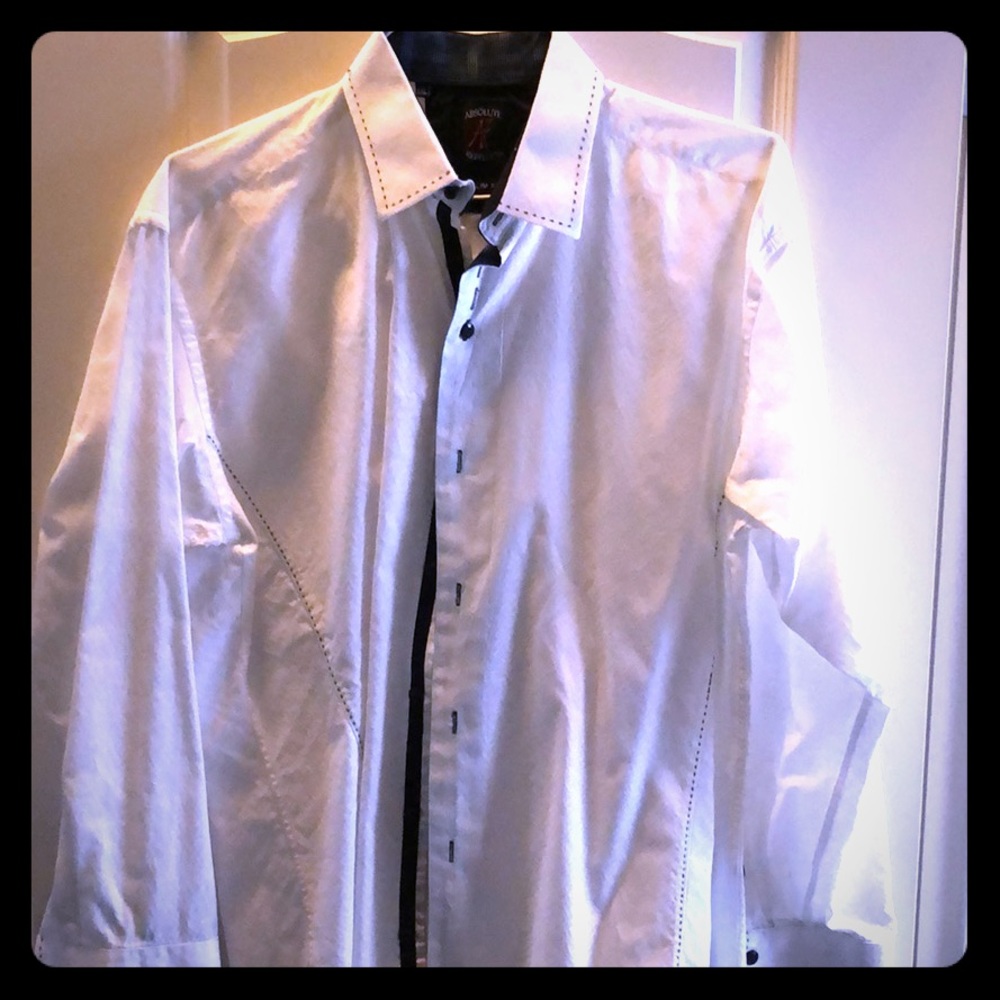 Absolute Rebellion men’s dress shirt white XXL